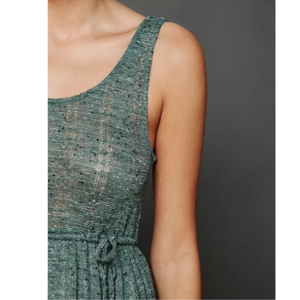 Free People • FP Beach Starry Night Gauzy Asymmetrical Hem Lined Dress XS/S